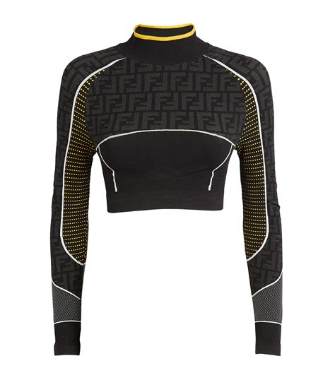 fendi croptop|Fendi track top.